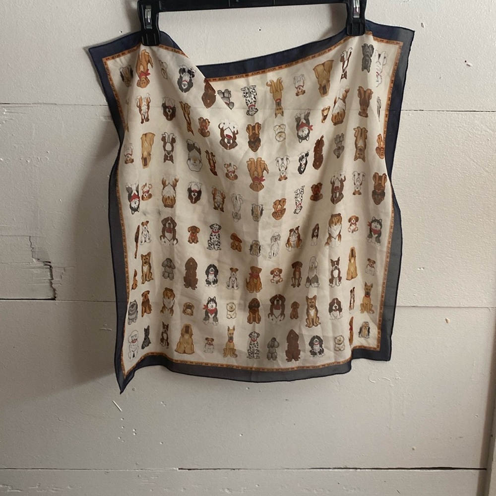 Small dog print scarf